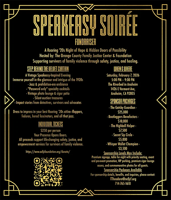 OCFJCF Speakeasy Soiree